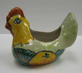 Mexican Pottery - Talavera Chicken Planter